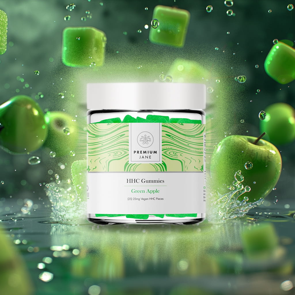 HHC Gummies 25mg green-apple